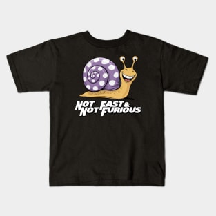 Not Fast & Not Furious Snail Kids T-Shirt